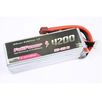 FullPower 4S 14.8V 4200mAh 35C Silver Edition V2 Deans